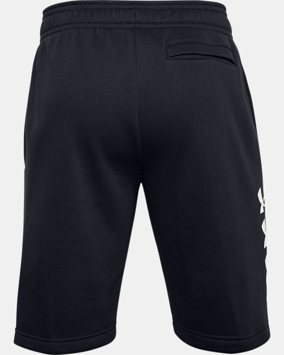 Herren UA Rival Fleece Multilogo Shorts, Black, pdpMainDesktop image number 5